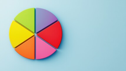 Fototapeta premium Create engaging presentations by understanding effective pie chart design techniques and color usage
