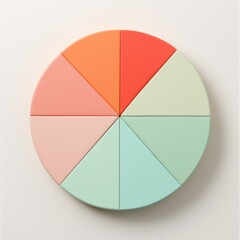 Obraz premium Create stunning visual displays using a colorful geometric pie chart for effective visual communication