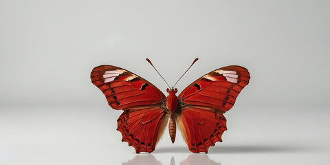 Obraz premium beautiful butterfly on white background, created by Generative AI