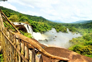 Athirappilly Waterfalls, Chalakudy River, Vazhachal Forest, Thrissur, Kerala, India, Asia