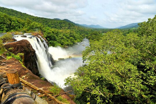 Athirappilly Waterfalls, Chalakudy River, Vazhachal Forest, Thrissur, Kerala, India