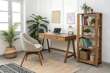 modern living room with furniture