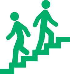 階段を案内する標識