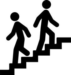 階段を案内する標識