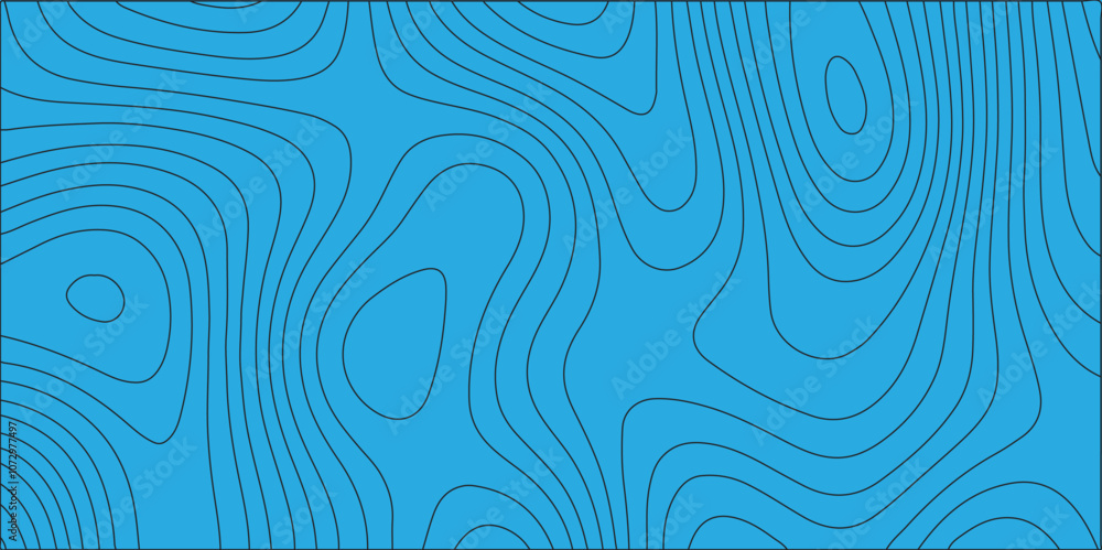Poster abstract design with seamless pattern with lines topographic map. geographic mountain relief. retro 