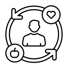 Healthy Habit Lifestyle icon