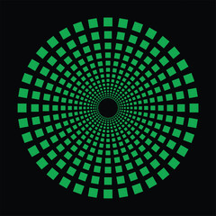 Multicolor dotted spiral vortex circle vector  by illustration