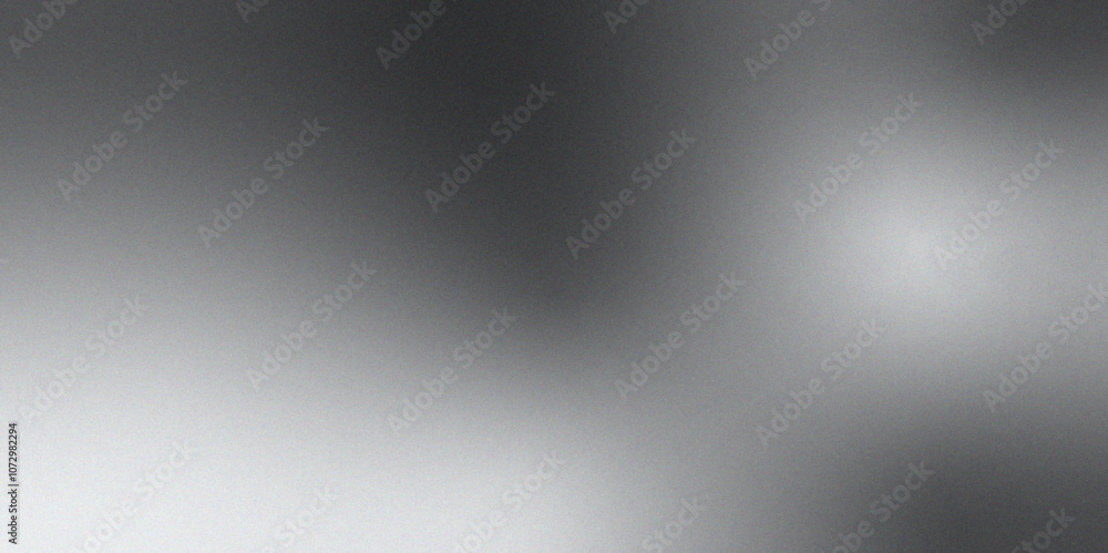 Poster abstract background gray, silver blurred gradient foil shimmer rough texture. grainy and noise abstr