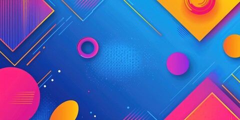 Gradient sale background featuring vibrant hues and geometric shapes.