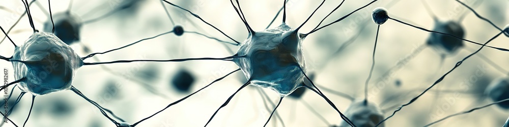 Aufkleber neural network concept with interconnected nodes.