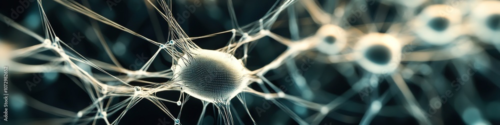 Aufkleber neural network concept with interconnected nodes