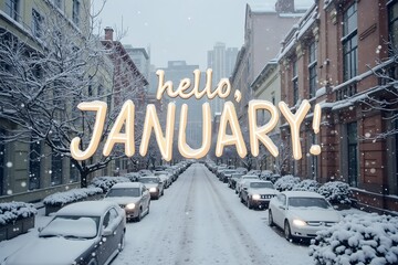 Winter wallpapers Hello, January