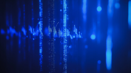 Fototapeta premium Smart digital Innovation city Business skyscrapers in the Financial District with connection network reciprocity over the cityscape. of future smart wireless digital city and social media networking