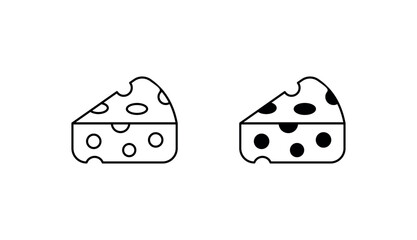 Cheese icon design with white background stock illustration
