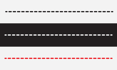 straight line icon. isolated on white and black background. Vector file . EPS 10