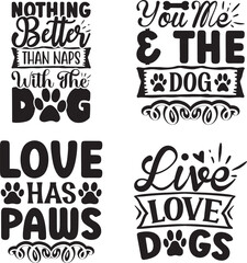 Dog SVG Design Bundle, Dog Quotes design
