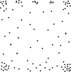 Texture in the form of a cluster of dots. Most of them are in the corners of the canvas.