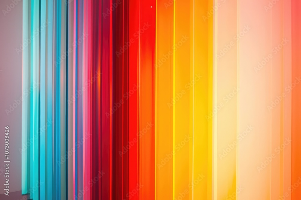 Poster a gradient of vibrant colors fading into each other, symbolizing abstract warmth.