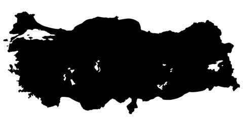 silhouette map of türkiye © Condro