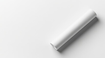 White Tube Mockup: Minimalist and sleek, this mockup showcases a white tube on a clean background, ready to be customized for your branding needs. Ideal for showcasing your product designs.