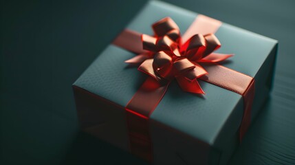 christmas and new year background - gift boxes and pine cones and branches on the background of bokeh garlands