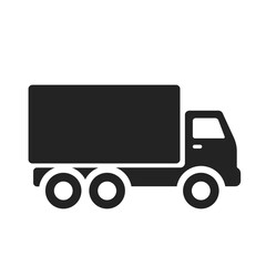 Isolated pictogram illustration truck, lorry, trailer for automotive and delivery graphic element