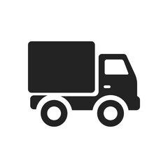 Isolated pictogram illustration truck, lorry, trailer for automotive and delivery graphic element