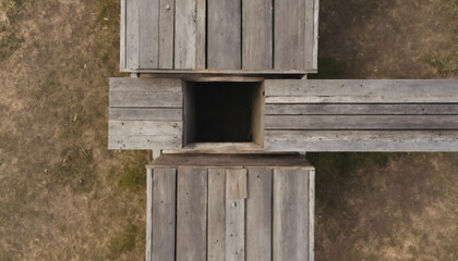 outhouse texture close up top down view