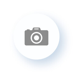 Neumorphism User interface Digital Camera Icon UX UI Design Drop Shadow