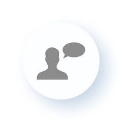 Neumorphism User interface User Profile Icon for Social Media and Interfaces UX UI Design Drop Shadow