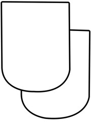 Baby element Doodle element coloring page cartoon Illustration