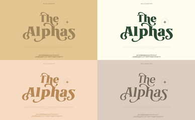 Elegant awesome alphabet letters font and number. Classic Lettering Minimal Fashion Designs. Typography modern Serif fonts regular decorative vintage concept. vector illustration 