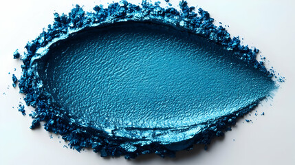 Blue Glitter Eyeshadow Swatch - Macro Photography