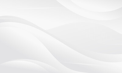 Abstract White Curved Lines Minimalist Background