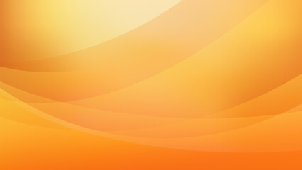 Abstract Orange Gradient Background With Curved Lines