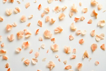 Subtle Cherry Blossom Petals on Minimalist Background