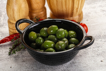 Green marinated Italian Selezione olives