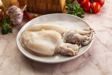 Raw fresh cuttlefish for cooking