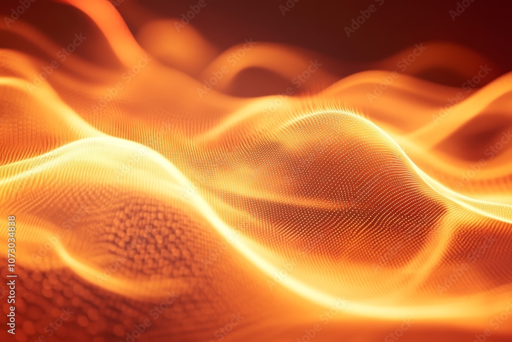 Poster vibrant abstract wave background featuring fiery patterns and dynamic energy in warm colors
