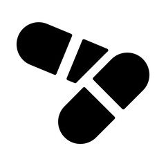 Medical Pills Solid Icon