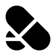 Medical Pills Solid Icon