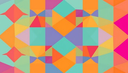 Abstract Colorful Geometric Pattern,