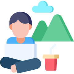 Digital Nomad Icon