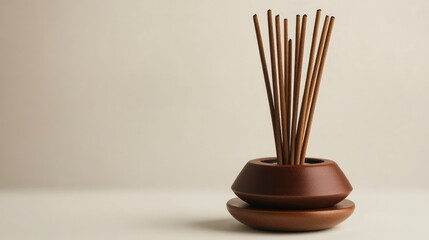 Fototapeta premium Elegant Decorative Sticks in Minimalist Holder