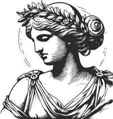 hand art illustration of the goddess