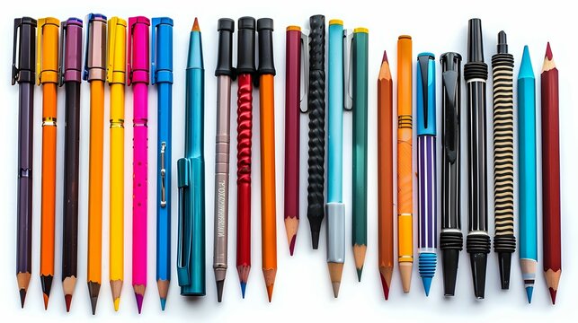 Assortment of Writing and Drawing Tools