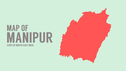 Obraz premium Manipur Map
