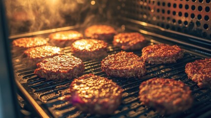 Delicious Meatloaf Slices Cooking in Air Fryer