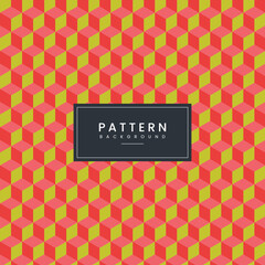 Isometric 3d cube background pattern design. Vector illustration