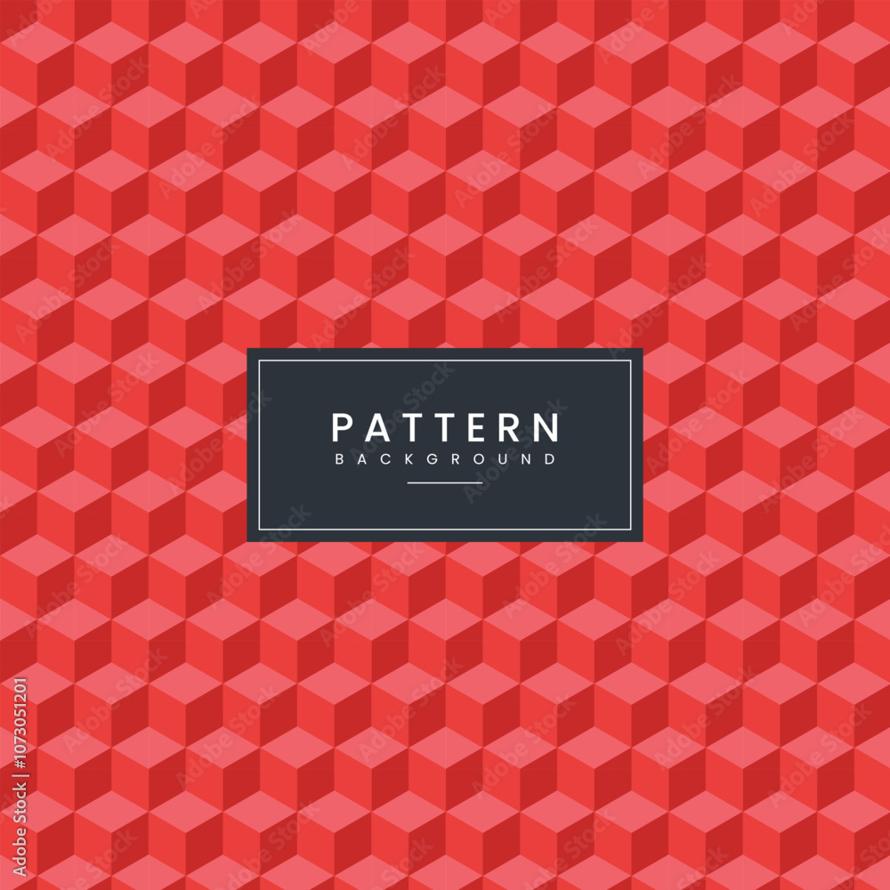 Poster isometric 3d cube background pattern design. vector illustration